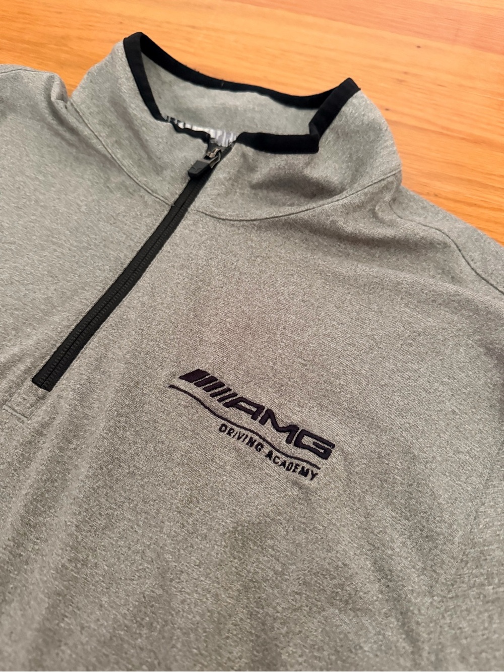 Puma Gray Half-Zip Sweatshirt AMG Driving Academy